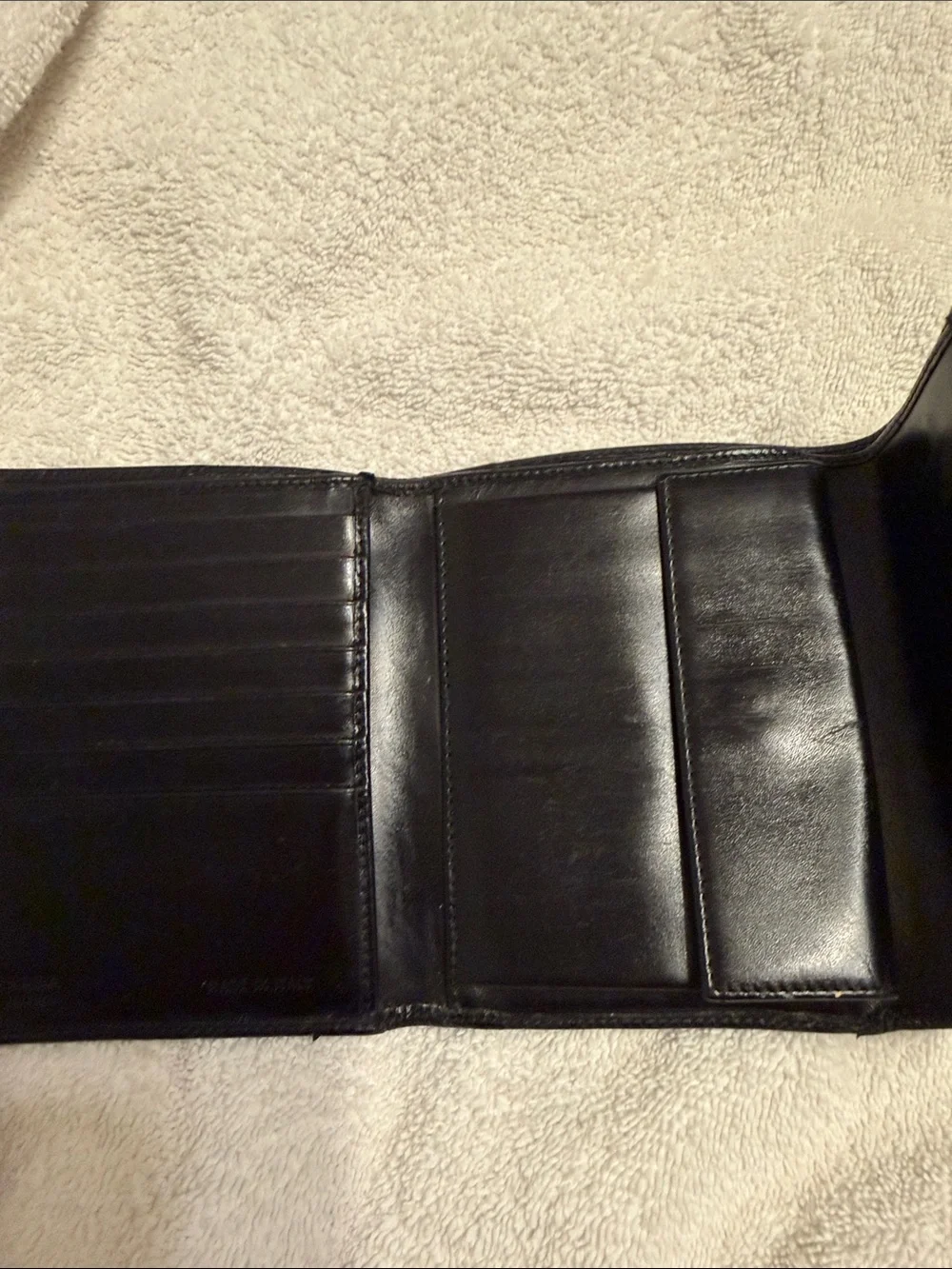 Prada Black Leather Men's Wallet Organizer